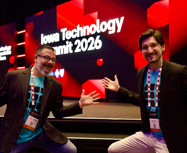 Source Allies teammates at the Iowa Technology Summit