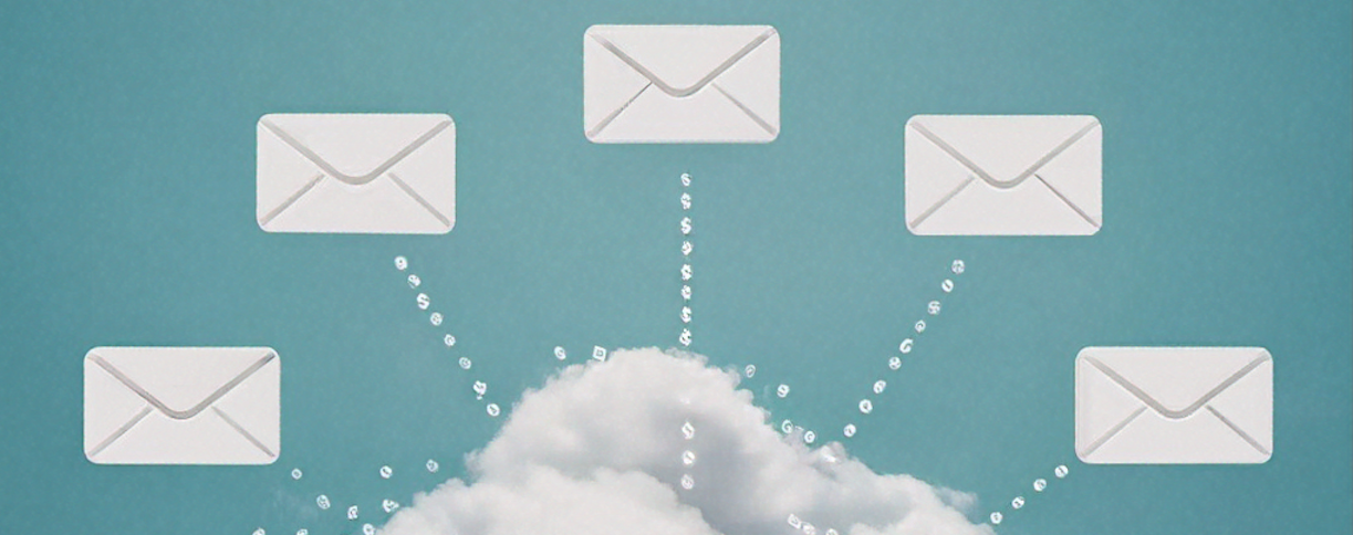 Sending emails from a cloud